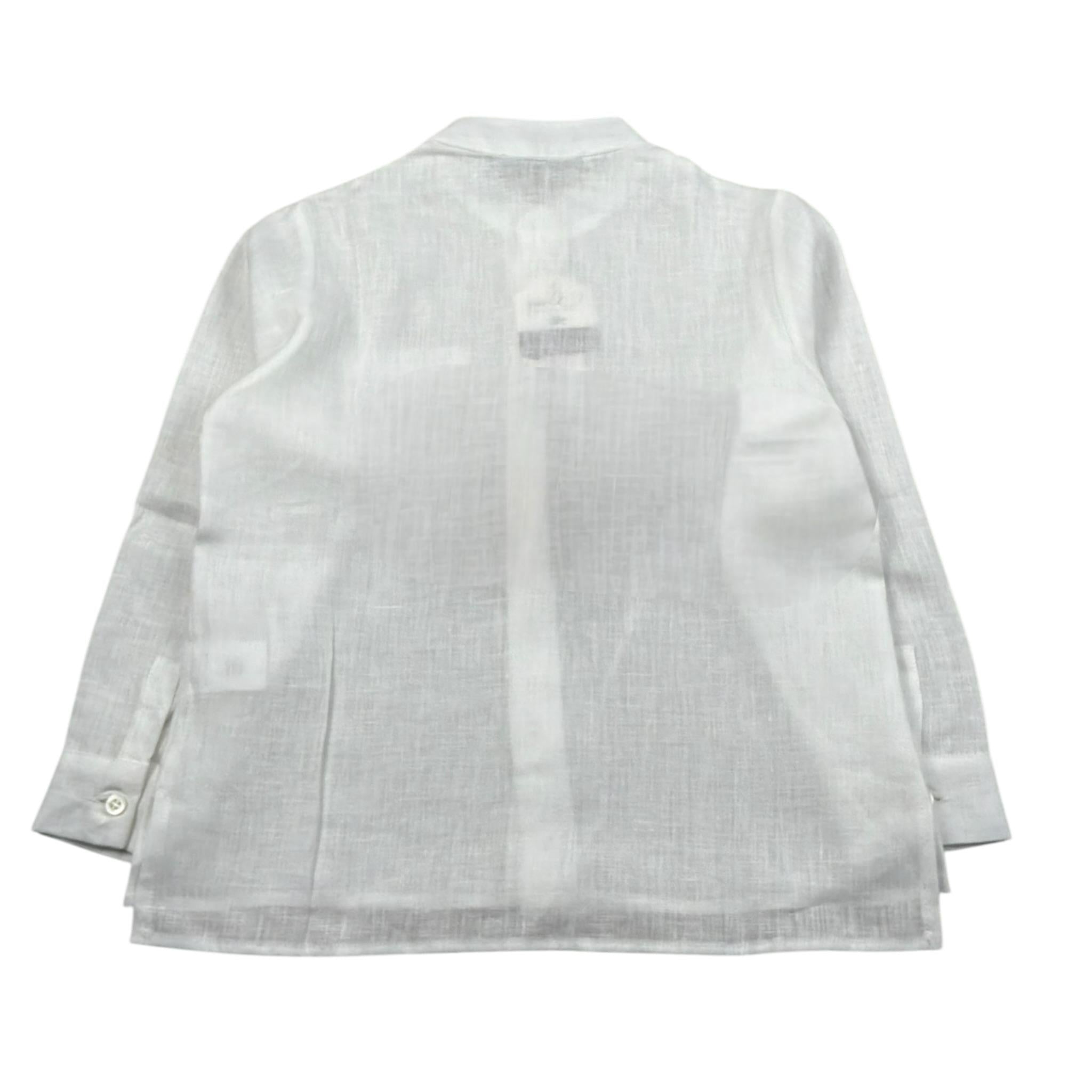 Per Te Camicia Manica Lunga tinta unita Collo Coreano Panna per Bambina 33874 PANNA PER TE 