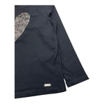 LIU JO shirt girocollo tinta unita con stampa Nero per Bambina GF3173 NERO LIU JO 