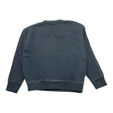 Disclaimer Einfarbiges Sweatshirt mit Print und schwarzem Rundhalsausschnitt für Mädchen