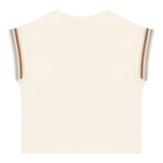 Eleventy T-Shirt Tinta Unita Girocollo per Bambina EU8A22 BIANCO ELEVENTY 