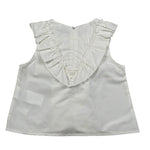 M+E' Camicia Giromanica Tinta Unita per Bambina UE0895 BIANCO M+E' 