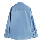 Aspesi Camicia Tinta Unita In Denim per Bambino S24008CLJ0043 AZZURRO ASPESI 