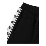 DOLCE & GABBANA pantalone tuta tinta unita con profili logati Nero per Bambino L4JPIHYG7KK0 NERO DOLCE & GABBANA 