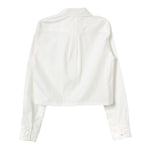 MISS BLUMARINE camicia tinta unita con brillantini Bianco per Bambina IF4159 BIANCO MISS BLUMARINE 