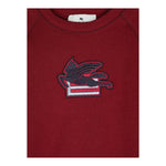 ETRO felpa chiusa girocollo tinta unita con logo Bordeaux per Bambino GV4P10 BORDEAUX ETRO 