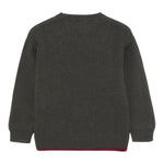 FAY maglia tinta unita girocollo con profili in contrasto Verde per Bambino FV9P00 VERDE FAY 