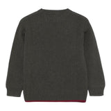FAY maglia tinta unita girocollo con profili in contrasto Verde per Bambino FV9P00 VERDE FAY 