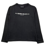 MARC ELLIS shirt girocollo tinta unita con stampa logo Nero per Bambina JMJTS00265 NERO MARC ELLIS 