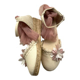 Juana Sanchez Schlichte Espadrilles mit cremefarbenen Applikationen für Mädchen