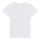 Moschino T-Shirt Girocoll Tinta Unita con Stampa per Bambino HAM05U BIANCO MOSCHINO 