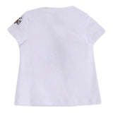 Iceberg T-Shirt Girocollo Tinta Unita con Stampa per Bambina TSICE5156J BIANCO ICEBERG 