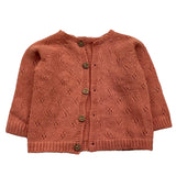 WEDOBLE cardigan tinta unita con trafori Rosa per Neonata I2406308 ROSA WEDOBLE 