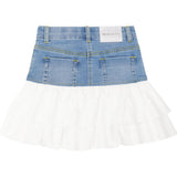 Monnalisa Gonna Tinta Unita con Girovita Regolabile per Bambina 199700 AZZURRO/BIANCO MONNALISA 