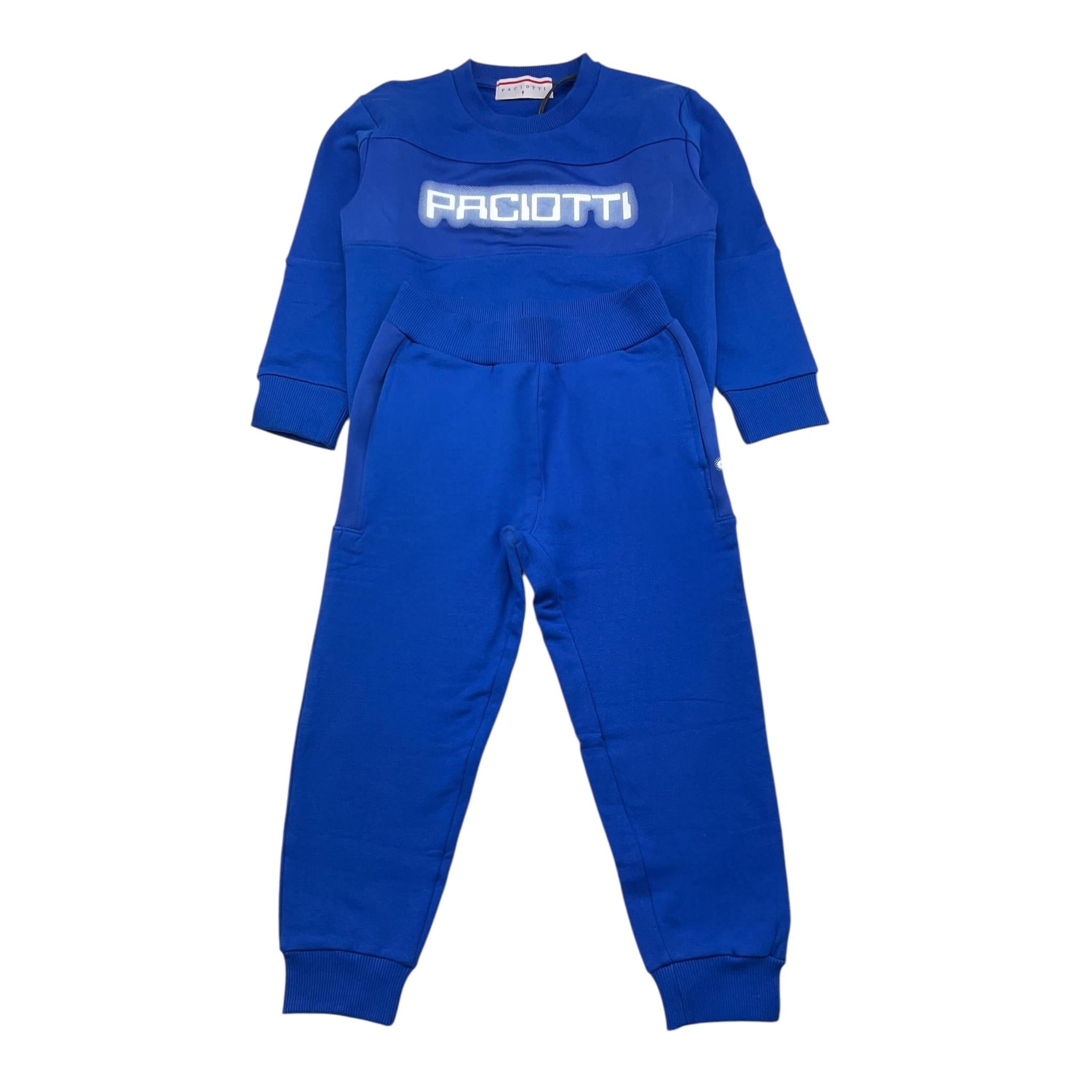 CESARE PACIOTTI completo 2pz tinta unita felpa-pantalone Cobalto per Bambino COMP5301BJ COBALTO CESARE PACIOTTI 