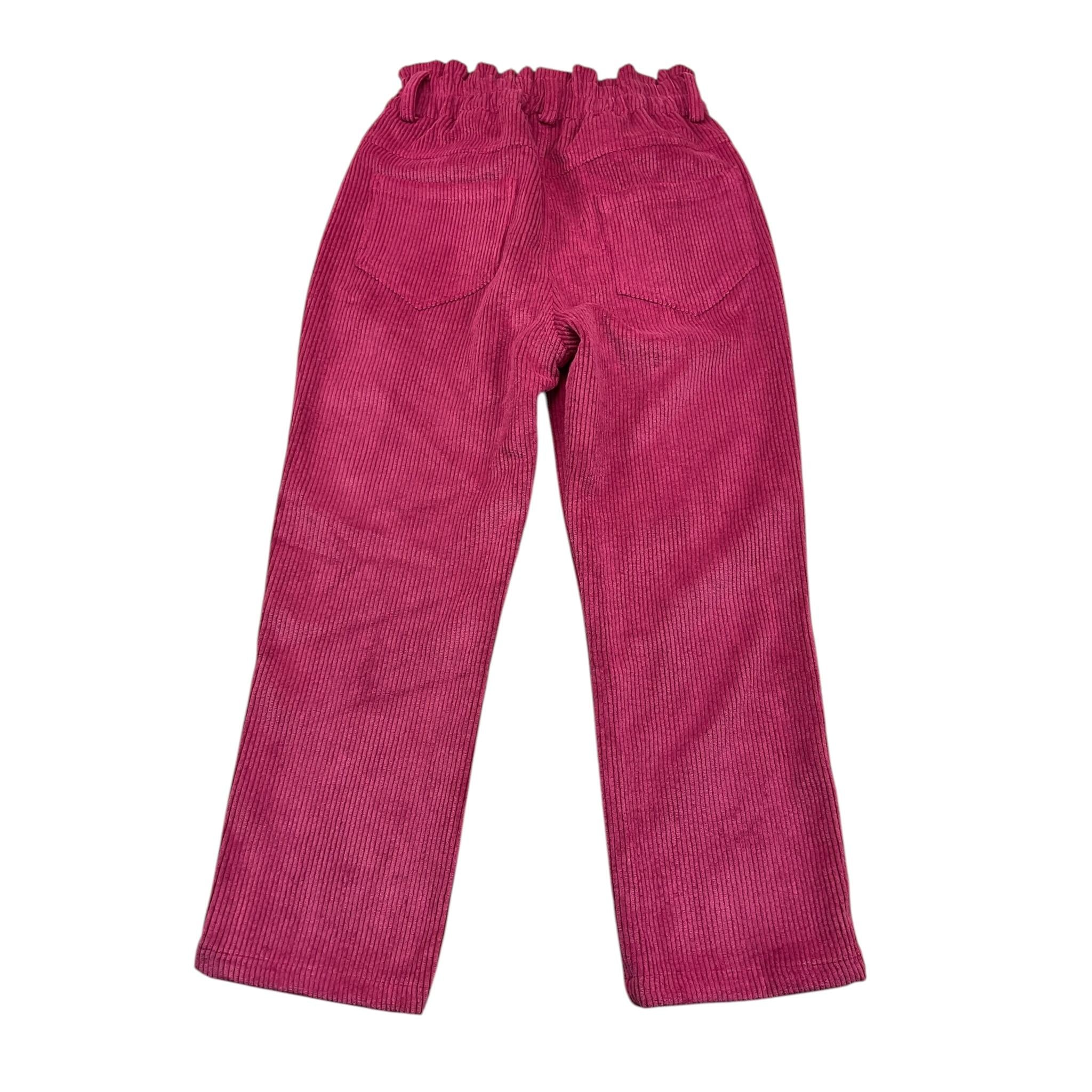 M+E' pantalone a costine tinta unita Fuxia per Bambina UE1156J FUXIA M+E' 