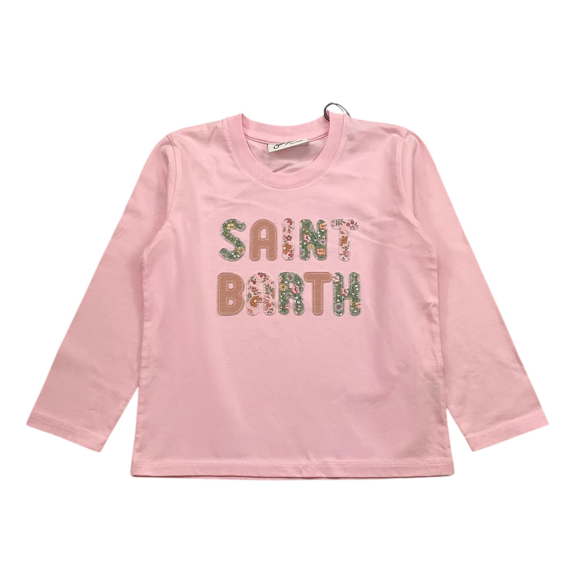 SAINT BARTH shirt girocollo tinta unita con stampa Rosa per Bambina PENNYYY ROSA SAINT BARTH 