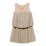 Abel & Lula Completo 2 Pezzi Top-Gonna Tinta Unita per Bambina 5071X ORO ABEL & LULA 