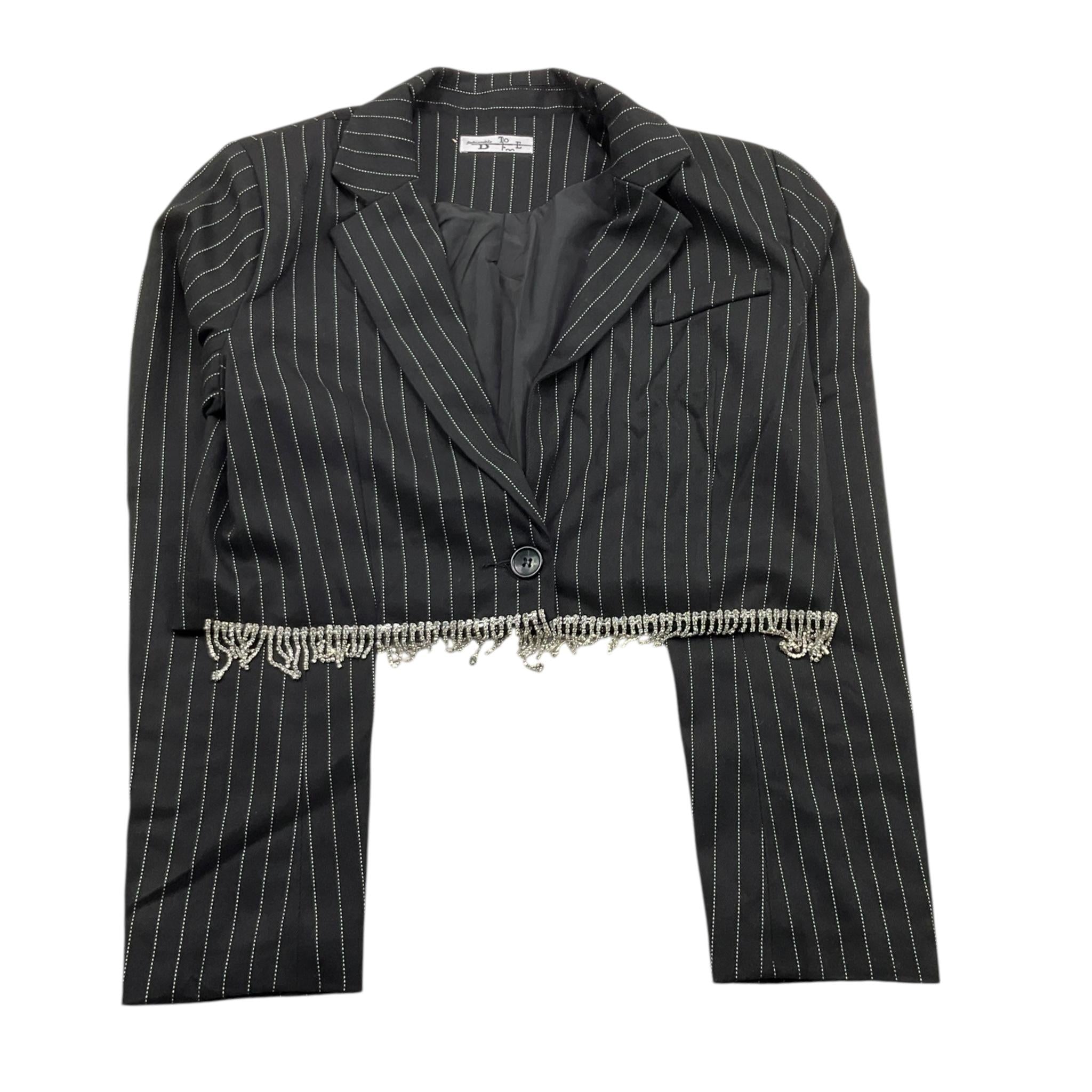 TO be too giacca tinta unita cn applicazioni Nero per Bambina TBT2527 NERO TO be too 