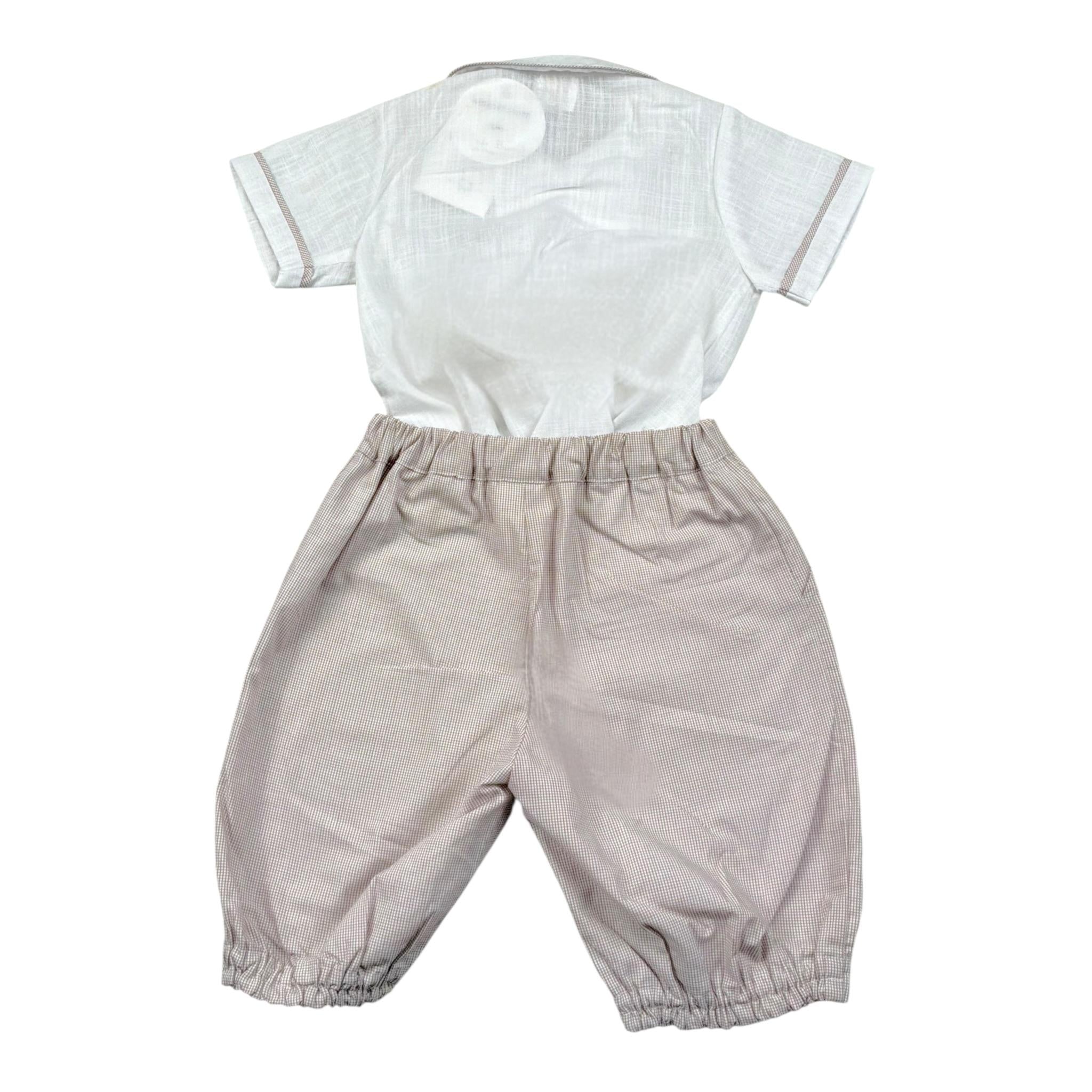 Malvi & Co Completo 2 Pezzi Camicia-Bermuda Bianco per Neonato S23I127STQS BIANCO MALVI & CO 