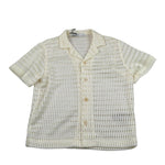 I'M Brian Camicia Mezza Manica Tinta Unita Traforata per Bambino CA3279J PANNA I'M BRIAN 