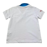 Suns68 Polo Mezza Manica Tinta Unita con Stampa per Bambino CPA35340 BIANCO SUNS68 