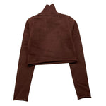 REFRIGIWEAR maglia collo alto tinta unita modello crop Marrone per Bambina RWG925X MARRONE REFRIGIWEAR 