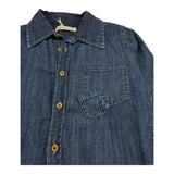 Zhoe & Tobiah Camicia Manica Lunga In Denim Tinta Unita per Bambino IM4M BLU ZHOE & TOBIAH 