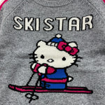 SAINT BARTH maglia gircollo tinta unita con stampa Grigio per Bambina HKSKI GRIGIO SAINT BARTH 