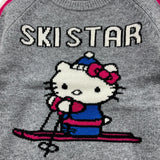 SAINT BARTH maglia gircollo tinta unita con stampa Grigio per Bambina HKSKI GRIGIO SAINT BARTH 