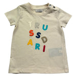 Trussardi T-Shirt Girocollo Tinta Unita con Stampe per Neonato TIP26070TS BEIGE TRUSSARDI 