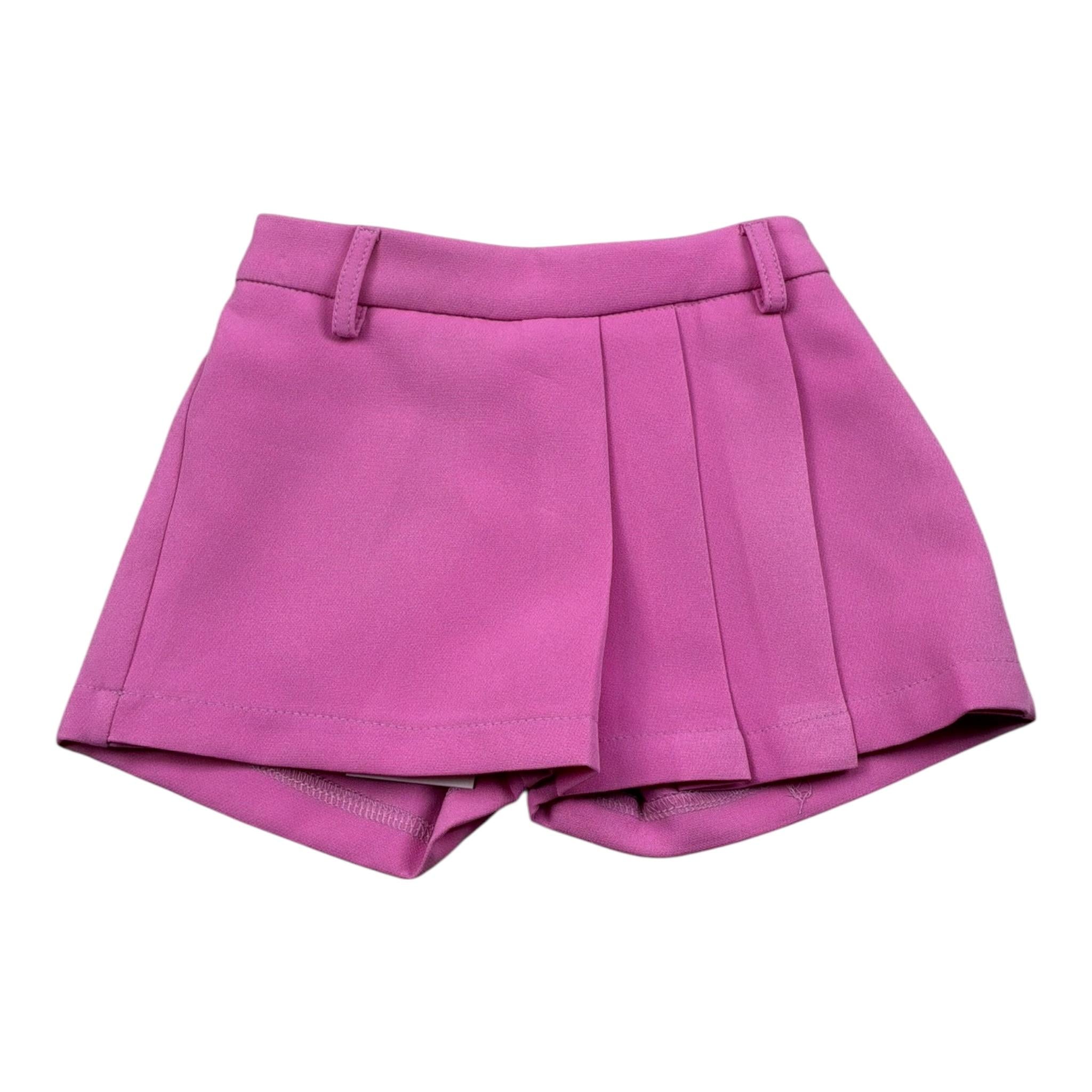 M+E' Short Tinta Unita con Elastico In Vita per Bambina UE1743J ROSA M+E' 
