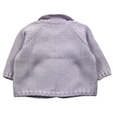 Little Bear Schlichte Strickjacke mit Kontrastknöpfen Lila für Baby Mädchen