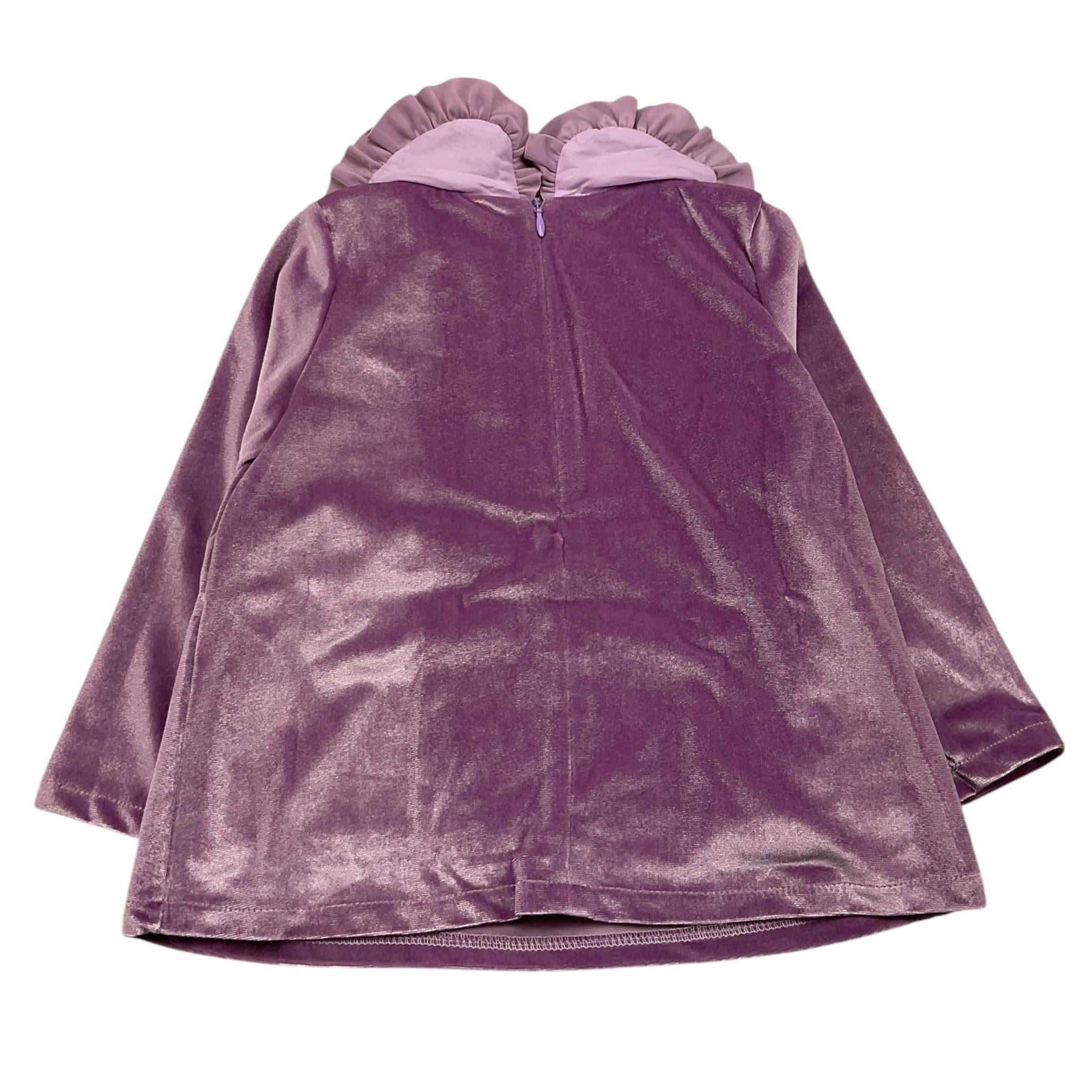 NANAN camicia manica lunga tinta unita in velluto Lilla per Bambina I2345948 LILLA NANAN 