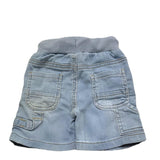 Sarabanda Bermuda In Denim Tinta Unita con Elastico In Vita per Neonato 0B120N AZZURRO SARABANDA 