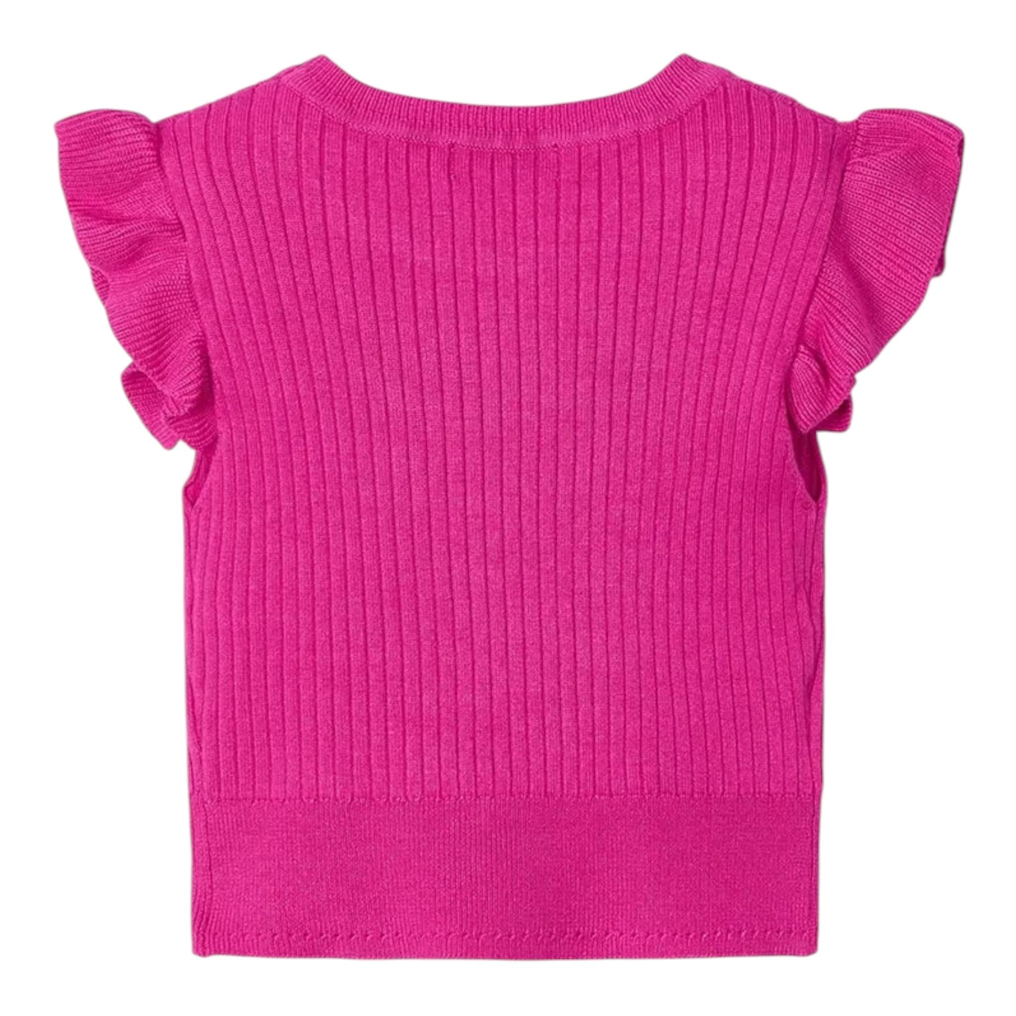 Mayoral Maglia Giromanica Tinta Unita per Bambina 3024 FUXIA MAYORAL 