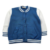 J.O. Milano Cardigan tinta unita con Maniche In Contrasto Azzurro per Bambino 573M1 AZZURRO J.O. MILANO 