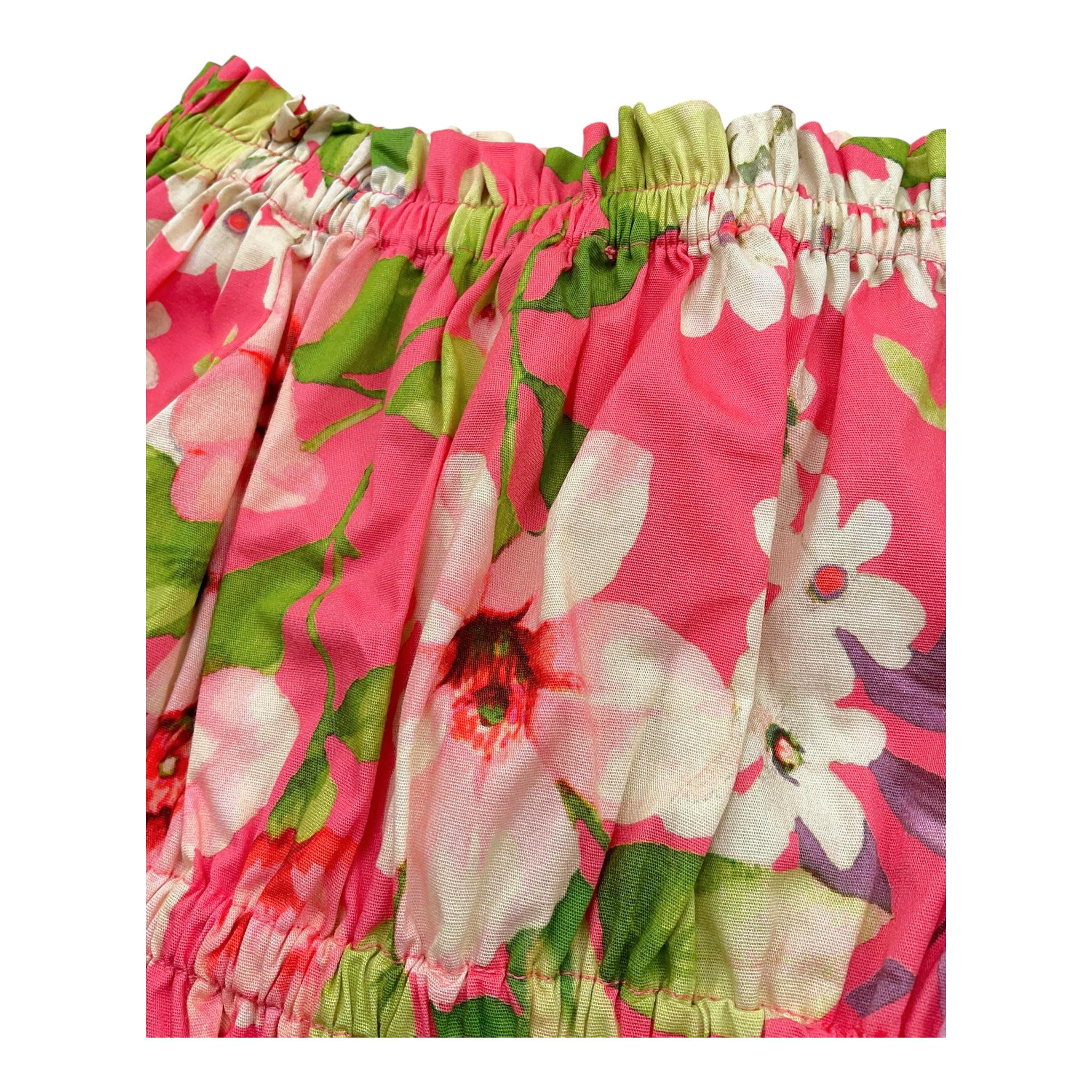Twinset Top Tinta Unita con Fantasia Fiori per Neonata 231GJ2145 FUXIA TWINSET 
