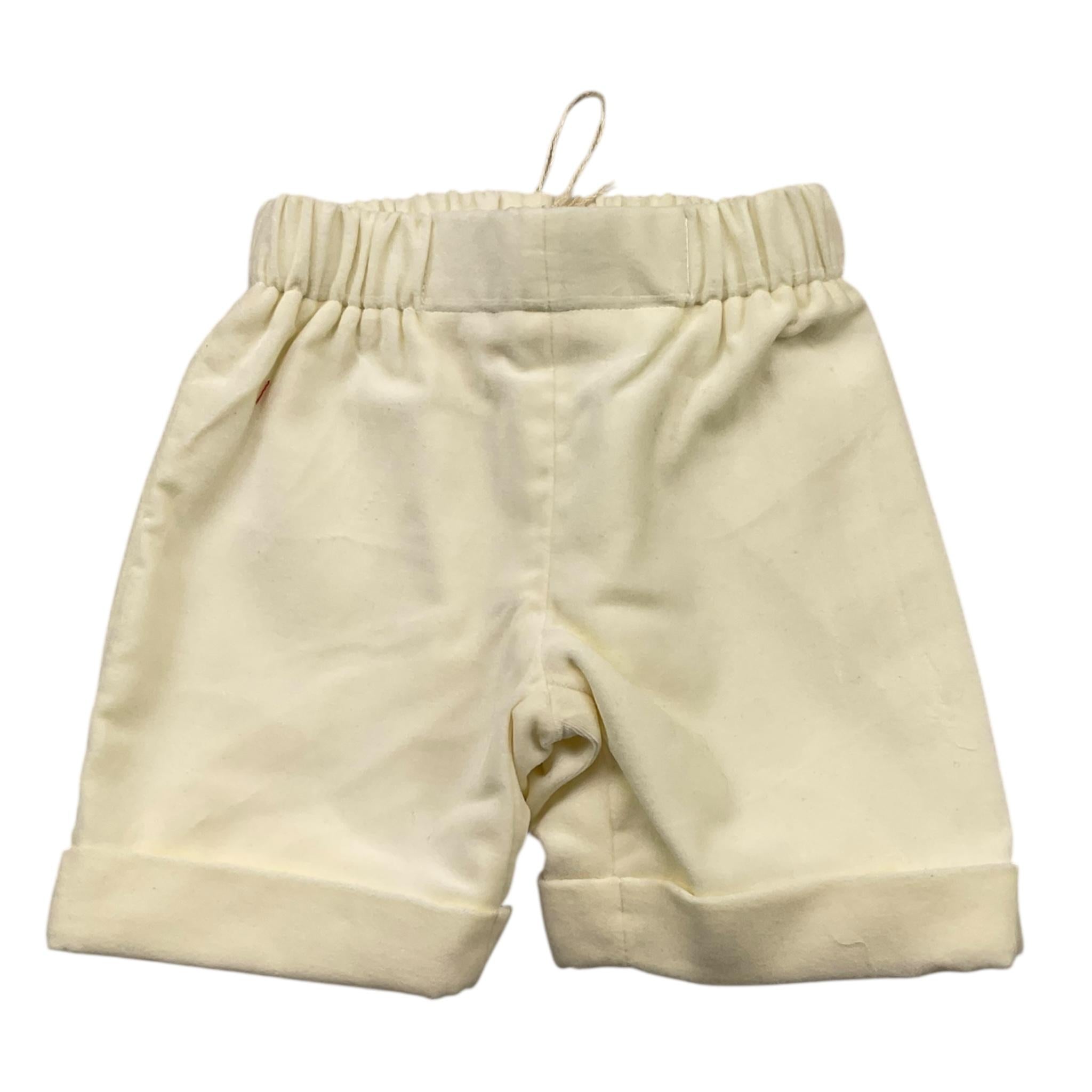 LA STUPENDERIA bermuda tinta unita cn elastico in vita Avorio per Neonato TCBR12 AVORIO LA STUPENDERIA 