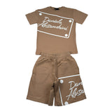 Daniele Alessandrini Completo 2 Pezzi T-Shirt-Bermuda per Bambino 1236M00237 BEIGE DANIELE ALESSANDRINI 
