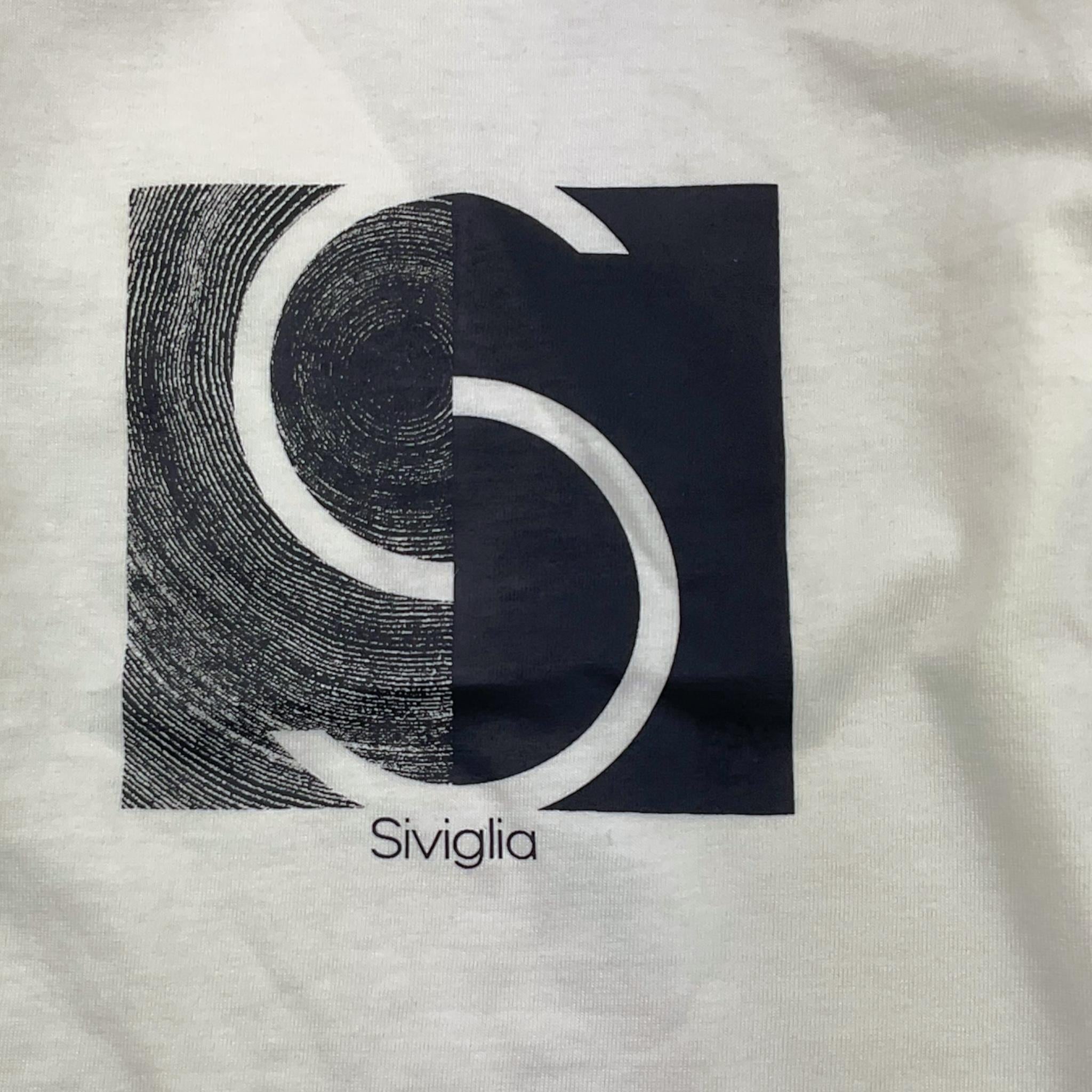 SIVIGLIA shirt girocollo tinta unita con stampa in contrasto Bianco per Bambino SVBTS00710 BIANCO SIVIGLIA 