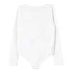 MAISON MARGIELA body tinta unita girocollo con stampa Bianco per Bambina M60662 BIANCO MAISON MARGIELA 