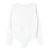 MAISON MARGIELA body tinta unita girocollo con stampa Bianco per Bambina M60662 BIANCO MAISON MARGIELA 