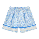 Philosophy Short Tinta Unita con Stampa Fiori per Bambina I1E412 BIANCO PHILOSOPHY 
