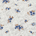 Petit Indi Tuta Intera Tinta Unita con Stampa Fiori per Neonata SS25B1235 BIANCO PETIT INDI 