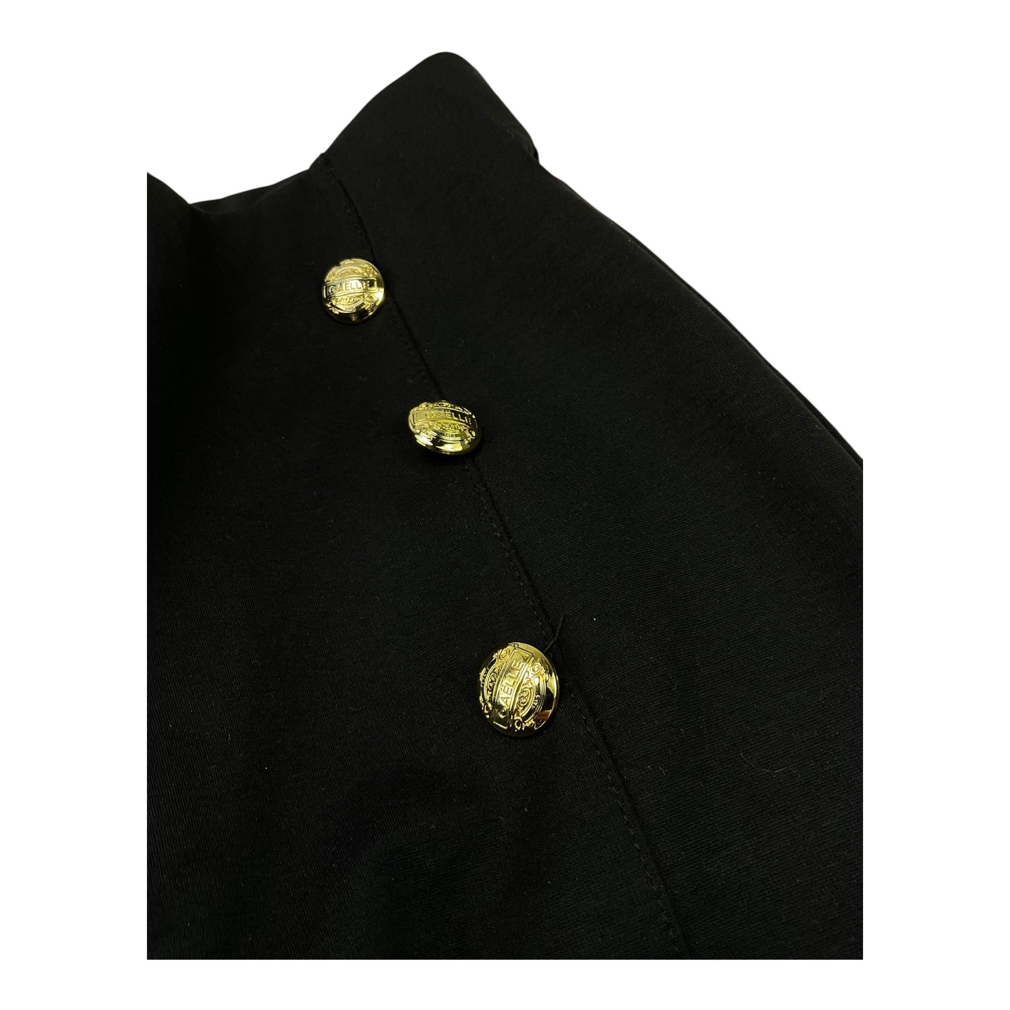 GAELLE pantalone tinta unita con finti bottoni Nero per Bambina 2745P00108 NERO GAELLE 