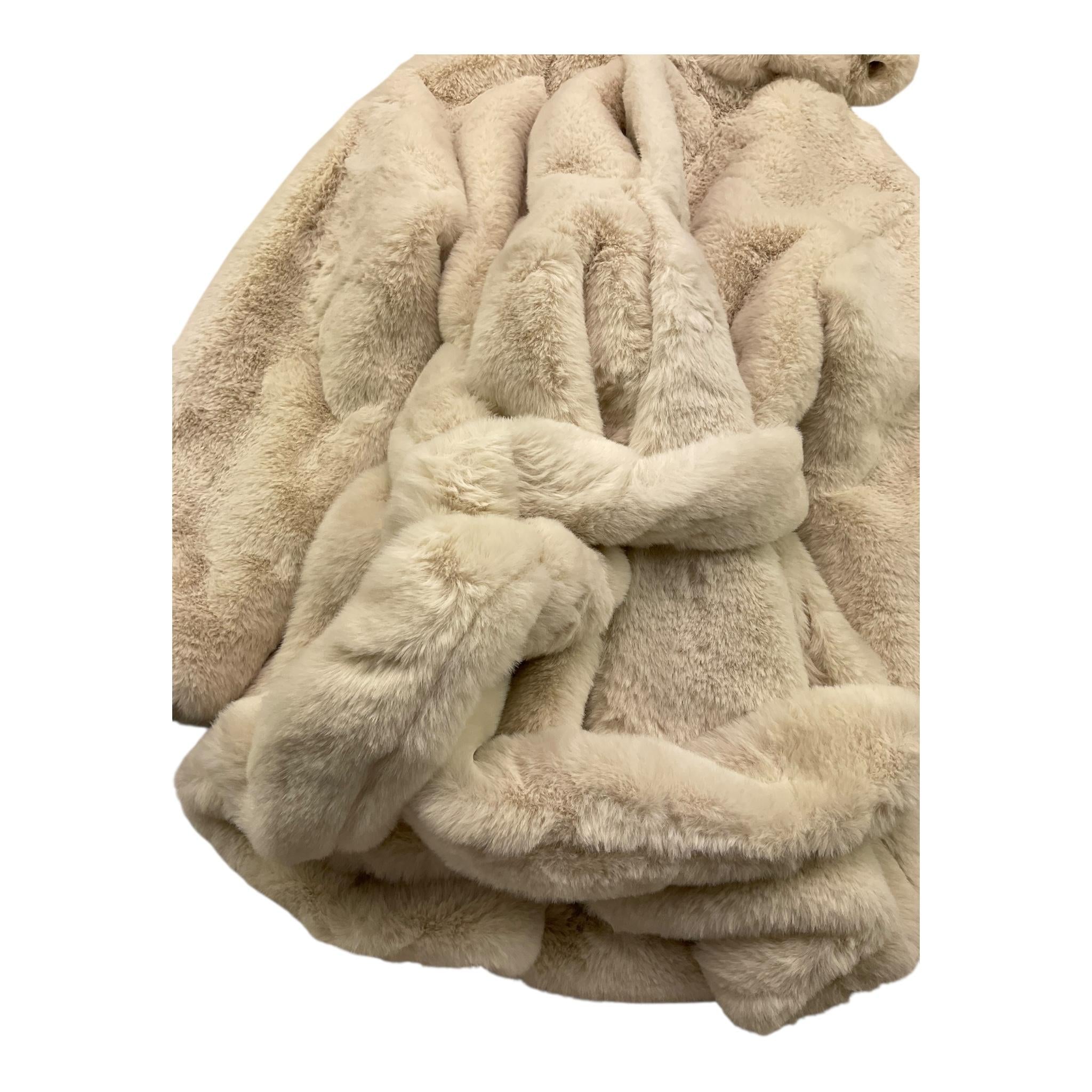 MAGIL pelliccia tinta unita con cappuccio Beige per Bambina GN23106 BEIGE MAGIL 