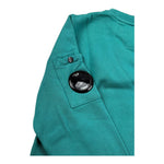 C.P. Company Felpa Chiusa Girocollo Tinta Unita per Bambino CUF00X VERDE C.P. COMPANY 