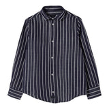 Fay Camicia Tinta Unita Manica Lunga con Fantasia A Righe per Bambino FW5P60 BLU FAY 