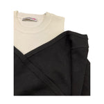 PATRIZIA PEPE maglia girocollo tinta unita con finta canotta Nero per Bambina 7K0042XX NERO PATRIZIA PEPE 
