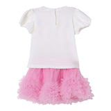 Liu Jo Completo 2 Pezzi T-Shirt-Gonna per Neonata HA5033X BIANCO/ROSA LIU JO 